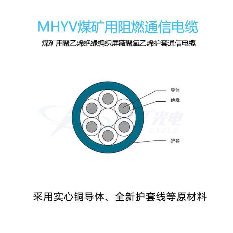 MHYV煤矿用通信电缆