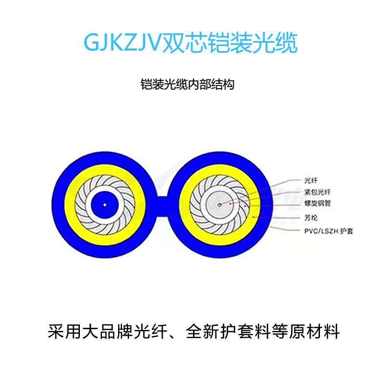 欧孚GJKZJV双芯铠装光缆